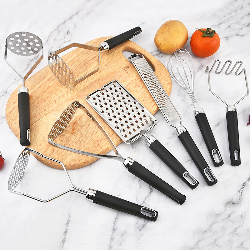 不锈钢家用捣碎器压薯器土豆压泥器 亚马逊厨房小工具  家用大全