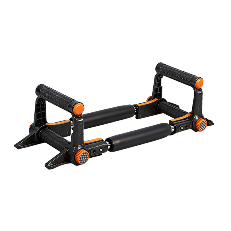 新型多功能家用臂力器俯卧撑支撑三档弹簧可调节训练室内臂力器白底实物图