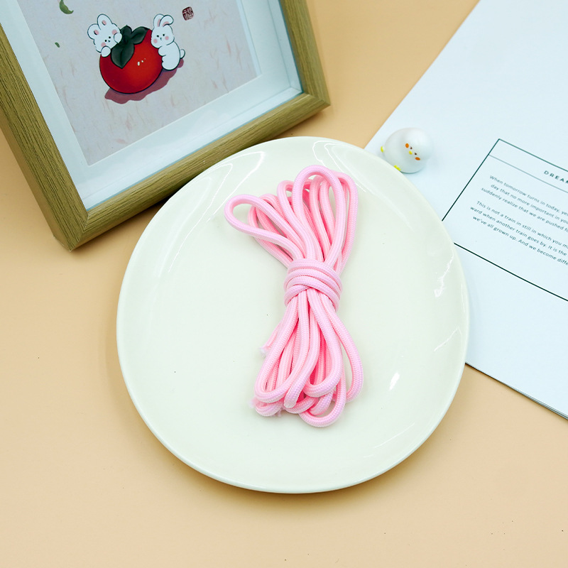 New color miu tie rope, solid color umbrella rope bag, diy accessory, hand-woven rope, keychain, 5mm umbrella rope pic 14