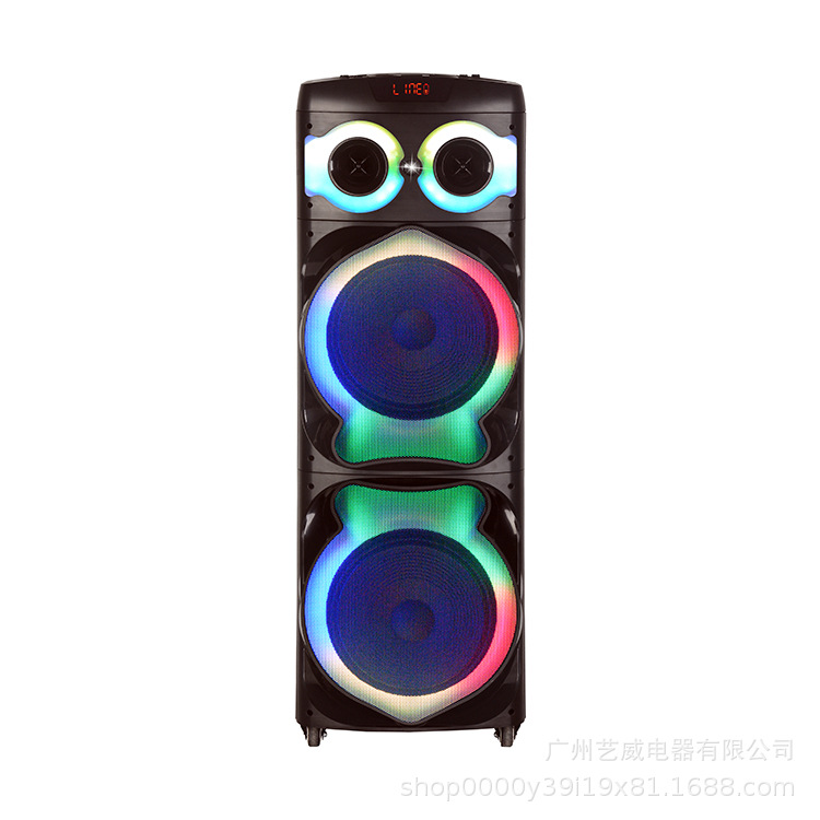 双12寸大功率120W户外K歌音响广场蓝牙音箱广场舞双话筒  MT-1219产品图