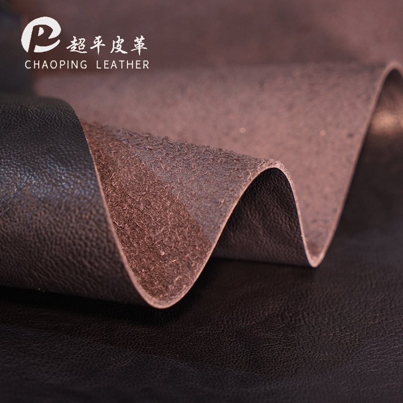 牛皮纹超纤pu皮革现货 1.4mm牛皮革 坐垫革箱包沙发抱枕pu革面料
