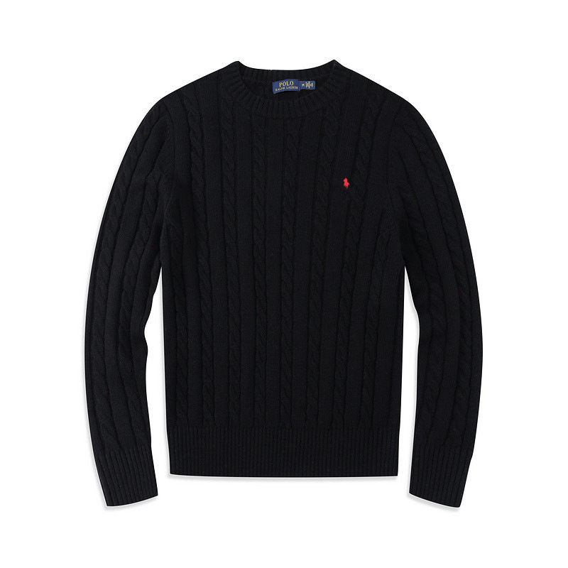 Men's 2024 new autumn and winter sporty youth trend round-neck pullover fashion coat, top knitted sweater, casual sweater Specification image