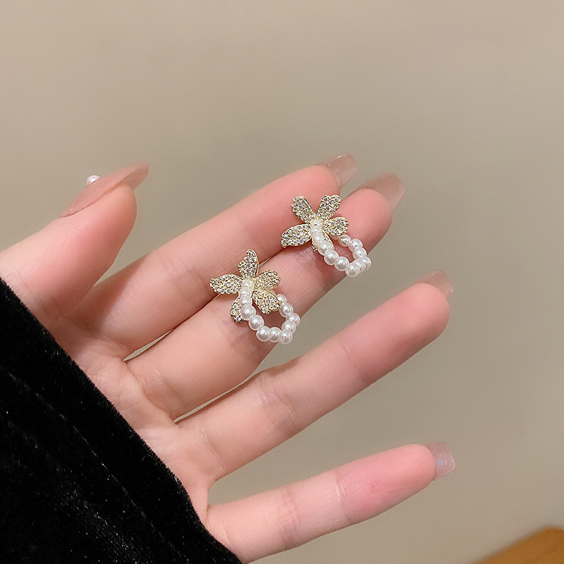 925银针/耳环女长款气质/饰品女长款气质/银饰品/耳环产品图