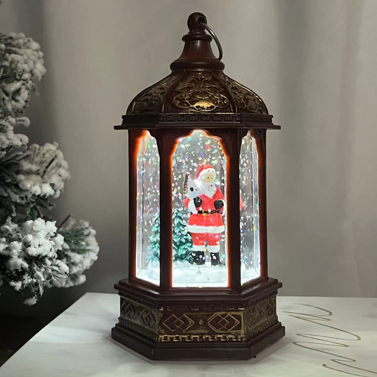 Christmas Decorations Christmas Gifts Nightlight Santa Hex Light Waterflood Christmas Gift Light details Picture