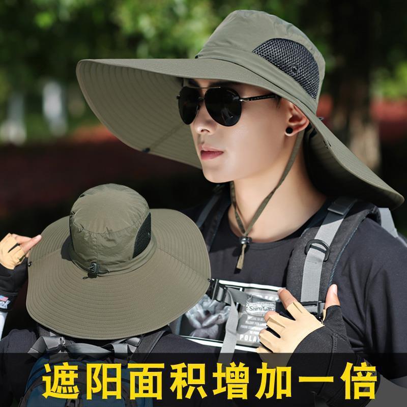 Summer Large Brim Shade Outdoor Sun Hat Fishing Hat Uv Protection Fisherman Hat Sun Hat Hat Man Application Scenario
