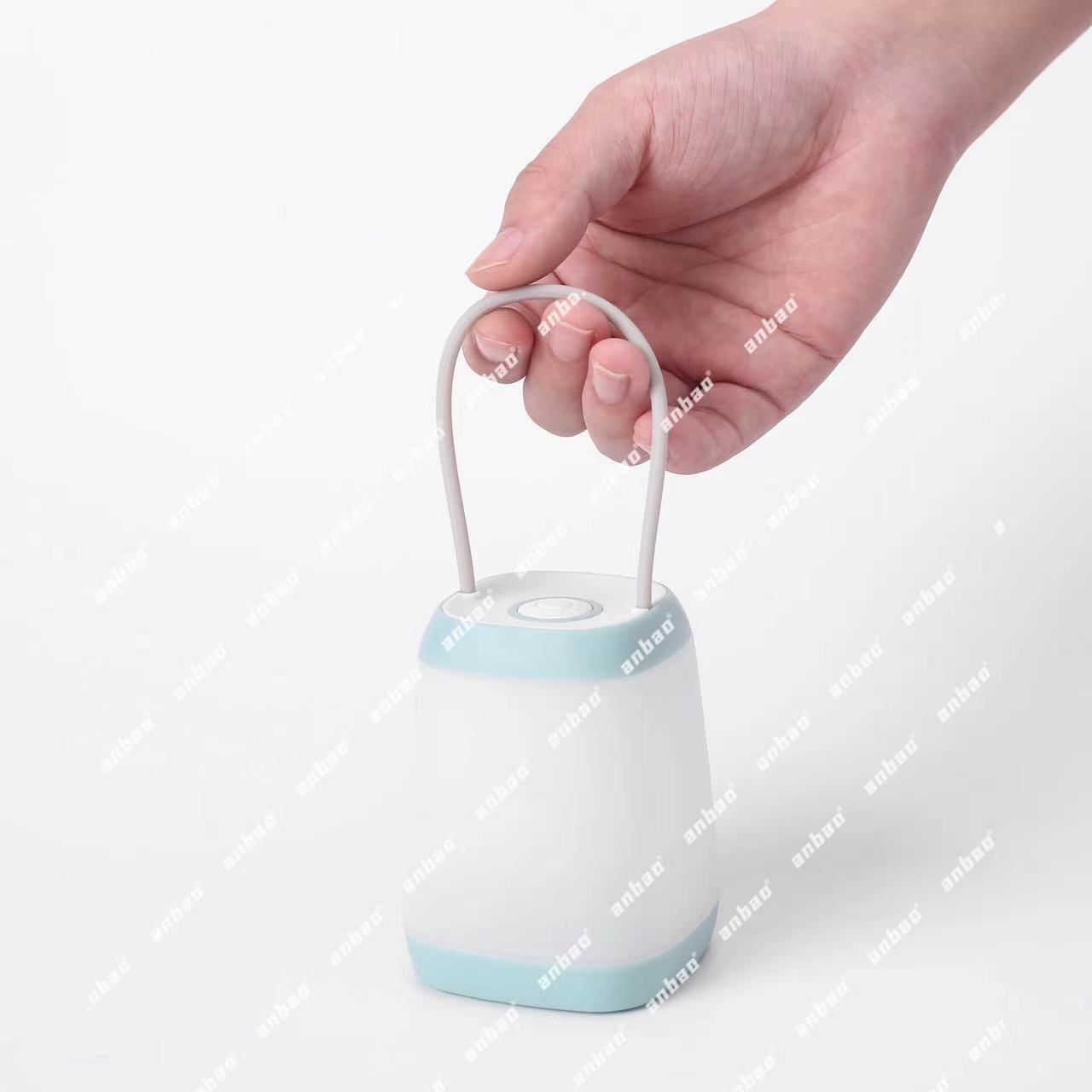 New mini creative bedroom bedside night light, dimmable rechargeable portable camping lamp details Picture