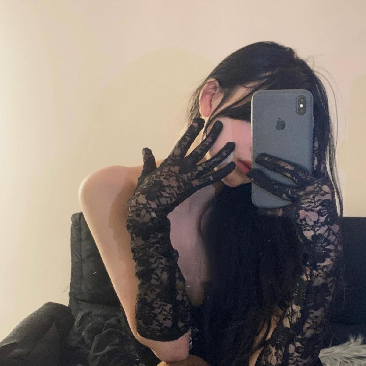 法式复古蕾丝手套花边头饰网纱拍照漏指手套辣妹拍照性感纯欲配饰