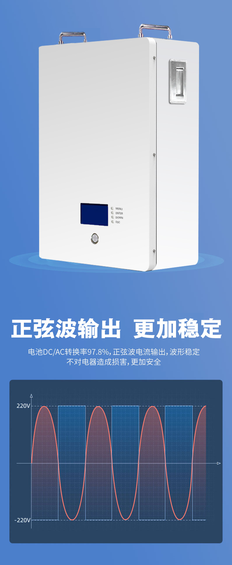 Solar wall-mounted energy storage battery 5-30 KWH lithium iron phosphate emergency UPS, large-capacity electrical and electronic charging equipment, hardware tool energy storage machine pic 4