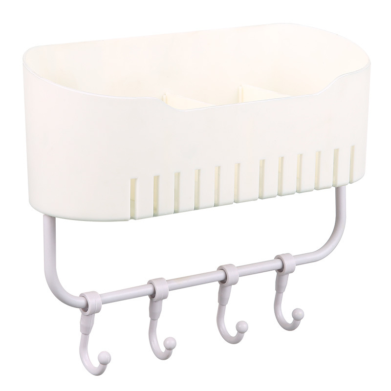 Simple and non-drilling desktop storage box for household detachable compartments, bathroom and kitchen shelving, and cosmetics storage Item Picture