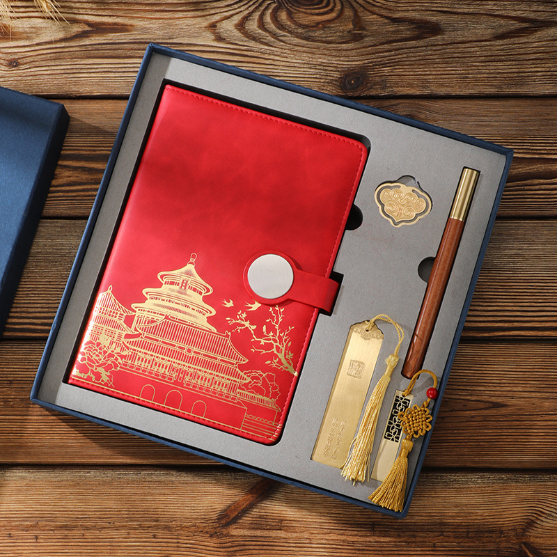 National Trend Palace Museum Cultural and Creative Notebook Gift Box Set, Business Notebook a5 notebook wholesale customization, logo printing available Specification image