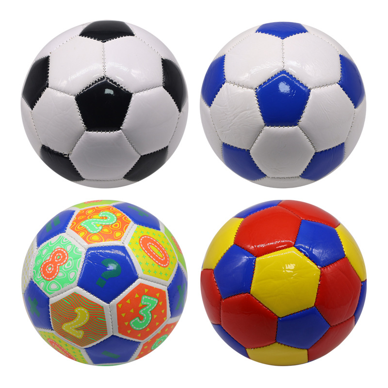 Children's Football No. 2 Cartoon Toy Leather Ball Puzzle Pvc Children's Machine Sewing Football Wholesale No. 3 Small Football Item Picture
