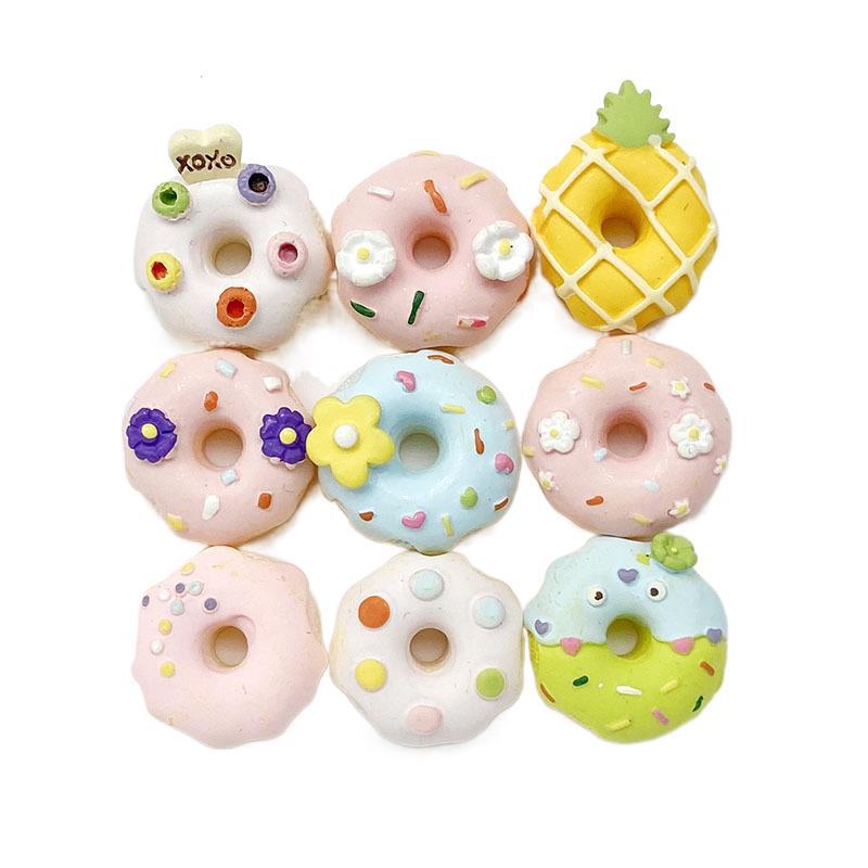 Idyllic Donuts Sweet Creative Diy Accessories Resin Accessories Homemade Cream Glue Mobile Phone Case Materials Wholesale Item Picture