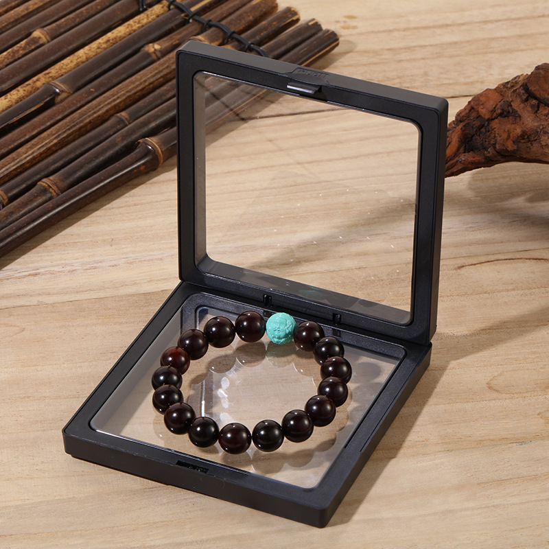 Indian Small Leaf Rosewood Single Ring Bracelet Men's And Women's Hand-Held Buddha Bead Disc Play Jewelry Old Type Lacquer Bead Play Bracelet details Picture