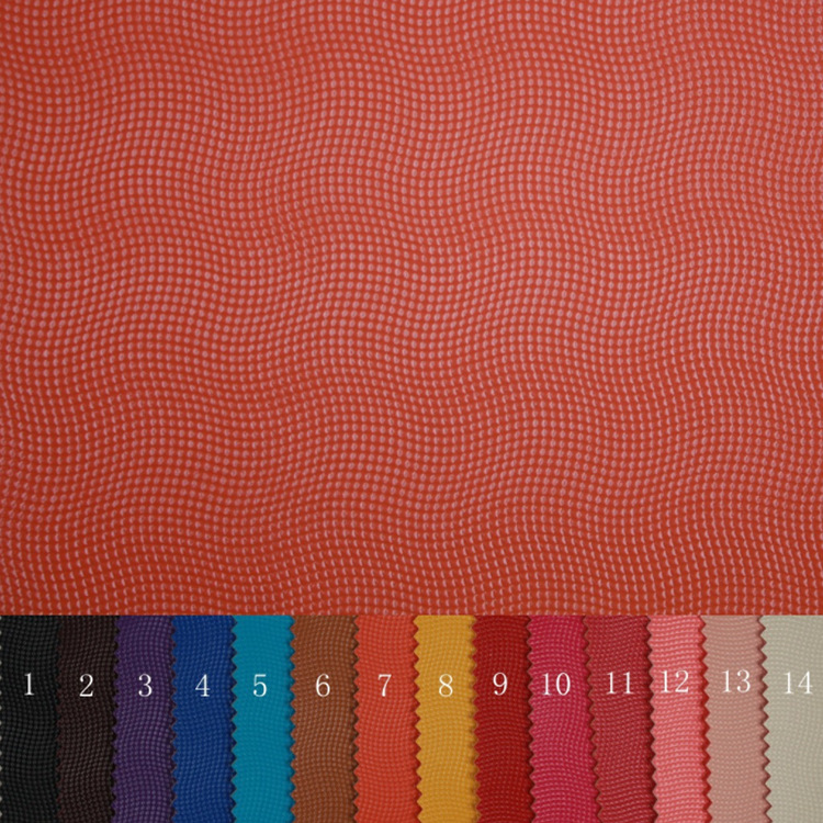 Factory direct supply of various PVC bags, clothing, furniture, shoes, colored edge water ripple non-woven fabric bottom 1.1MM artificial leather Application Scenario