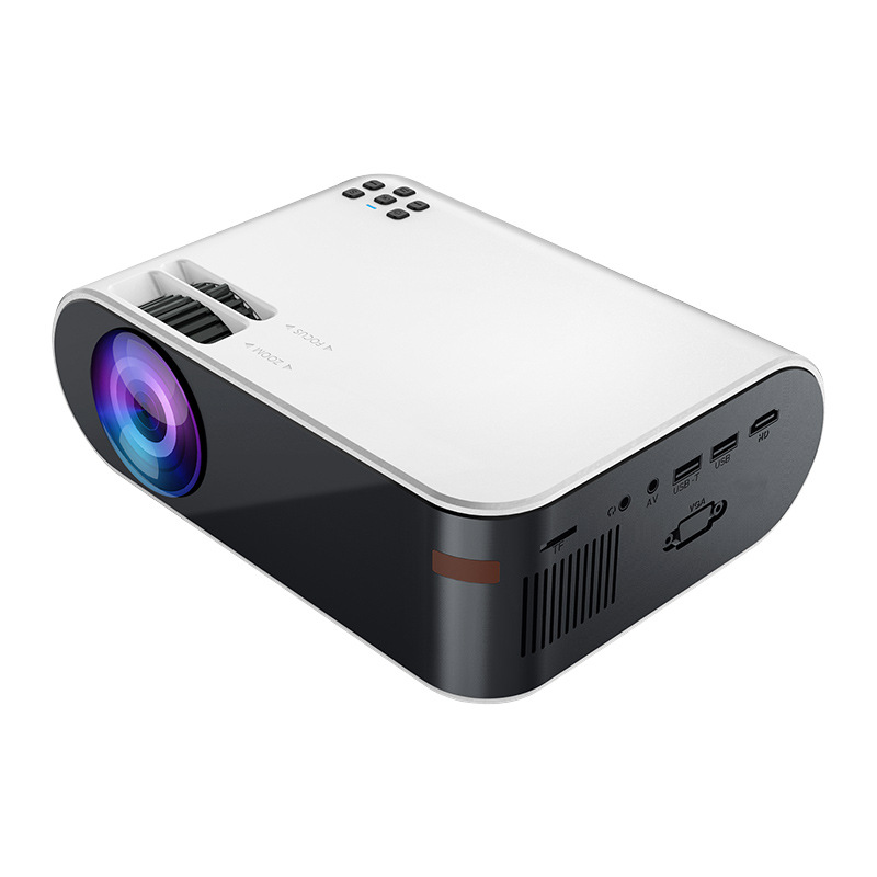 The new cross-border W18 home and office high-definition 720P mobile phone WiFi wireless screen projector is portable for wall projection