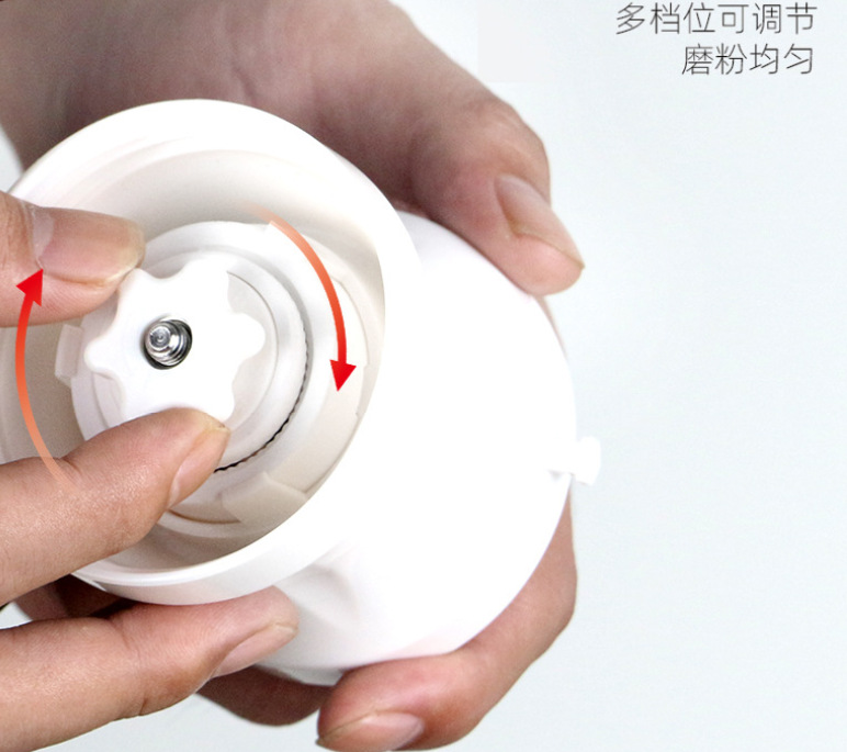 Hand-cranked coffee grinder, a small household coffee bean grinder Specification image