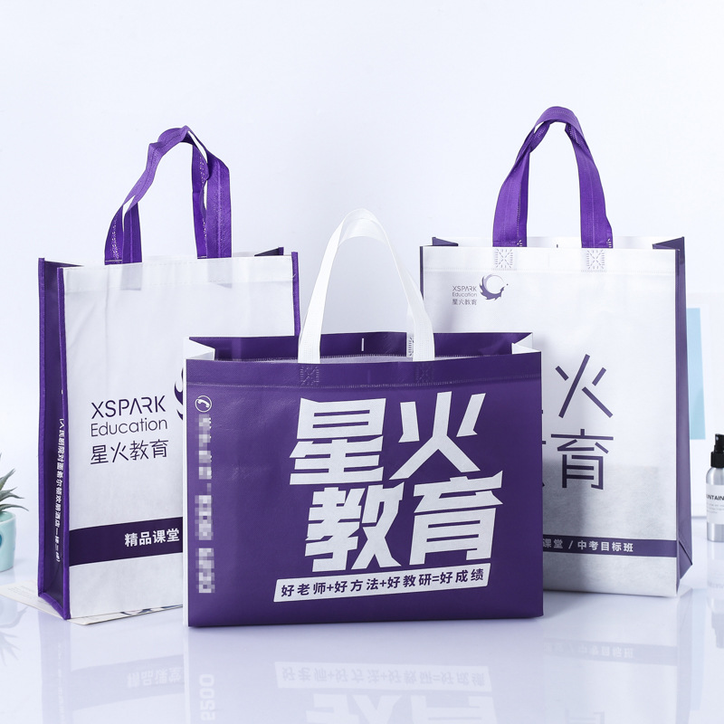 Thickened Non-Woven Bag Education Promotion Film Tote Bag Color Printing Three-Dimensional Bag Festival Non-Woven Gift Bag Application Scenario