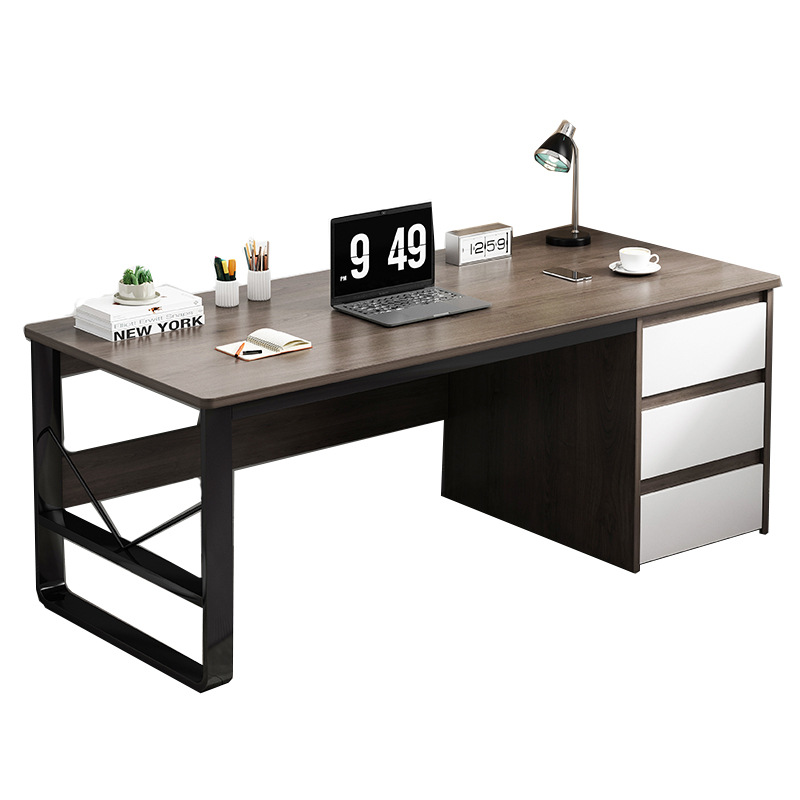 Computer desk, desktop home table, modern and simple bedroom desk with drawers, student study desk, simple office desk Item Picture