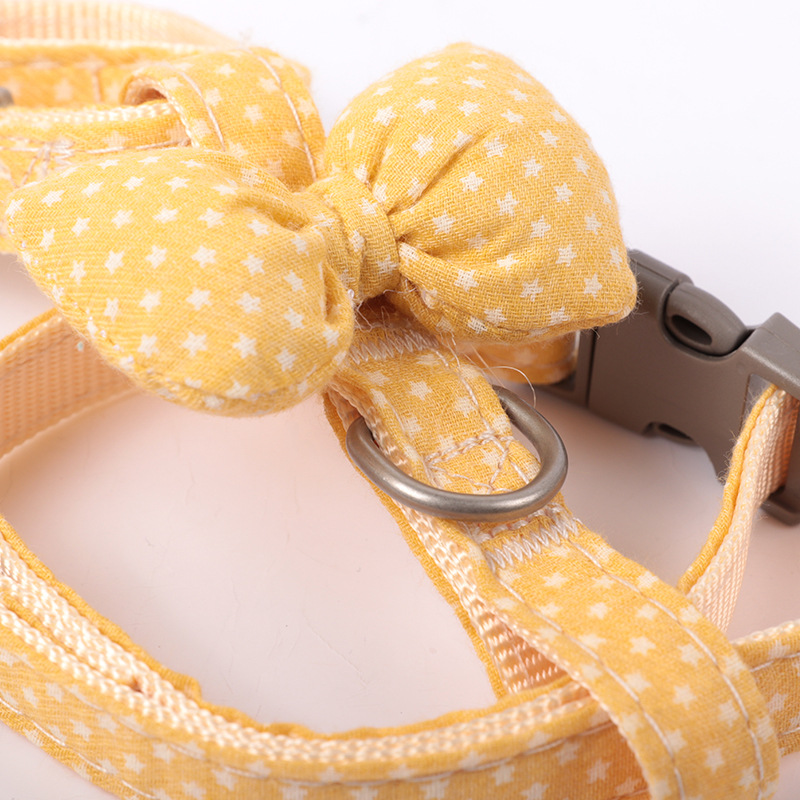 I-shaped kitten harness leash Leash Leash Leash Leash leash leash leash bow for pet cat details Picture