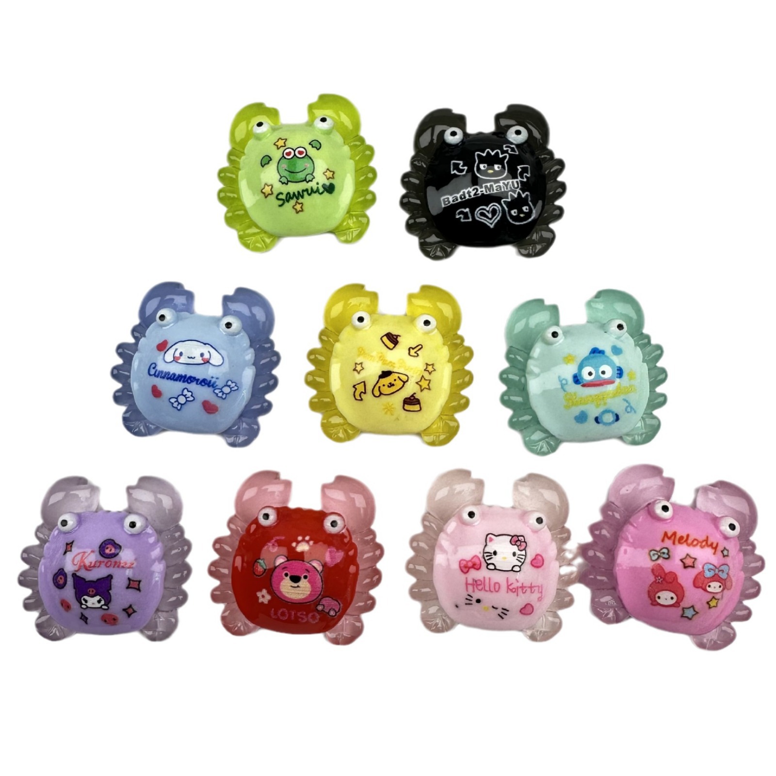 Net celebrity glow-in-the-dark crab micro-landscape creative diy decorative blind bag accessories mini car ornaments to touch the stall Item Picture