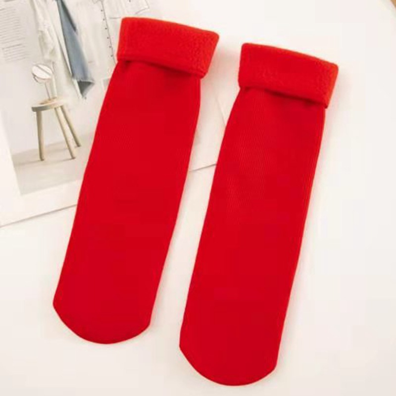 Sock stall, one-piece consignment service, women's autumn and winter new snow socks, medium long stockings with fleece and thickened warmth floor socks, adult cashmere vertical stripes Application Scenario