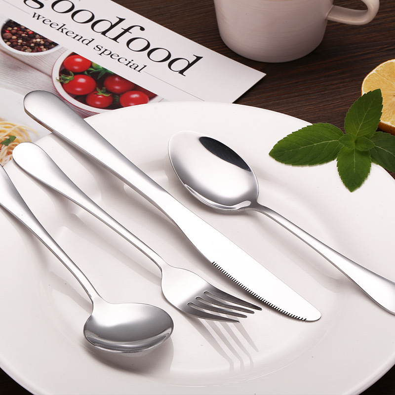 Cross-Border 304 Stainless Steel Knife And Fork 1010 Western Tableware Set Hotel Restaurant Western Steak Knife And Fork Spoon Wholesale Specification drawing