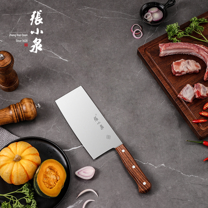 张小泉菜刀家用不锈钢切菜切片刀切肉刀具工具中式切菜刀详情图3