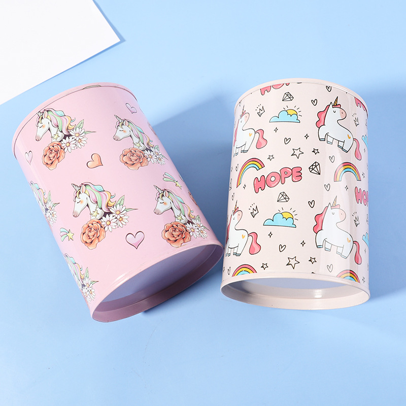 Manufacturers Directly Supply Cartoon Cute Unicorn Tinplate Piggy Bank Only Into The Children's Change Piggy Bank Wholesale Specification drawing