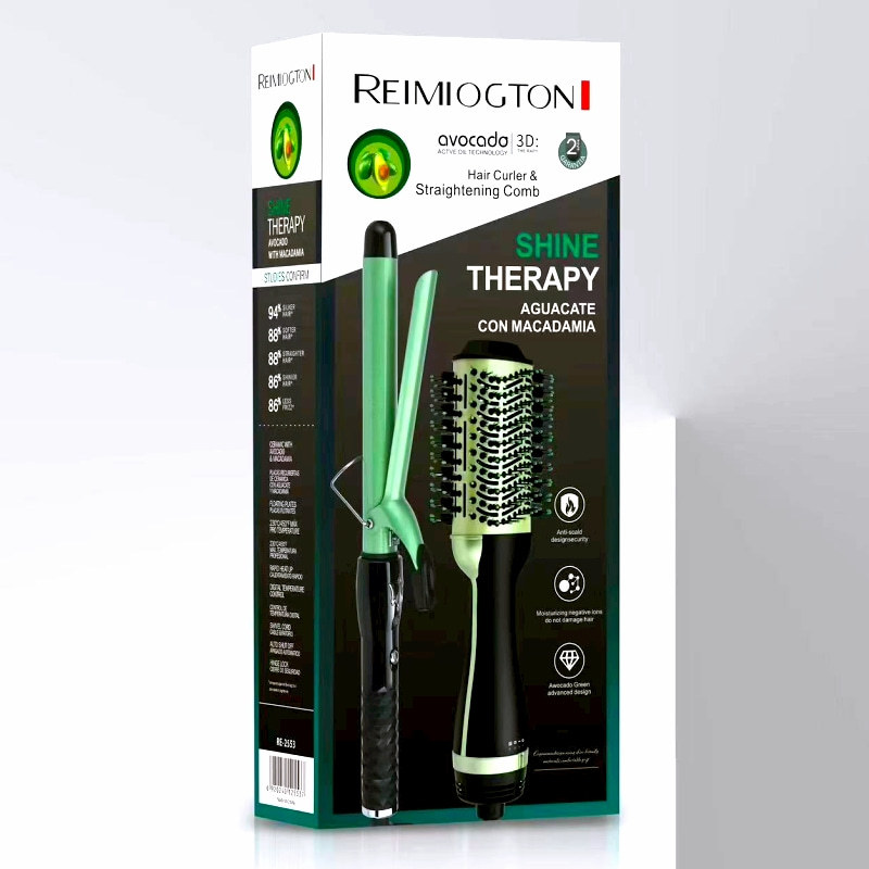 Cross-border best-selling curling irons, hot air combs, multi-functional curling irons, negative ion curling irons, hair styling straightening combs details Picture