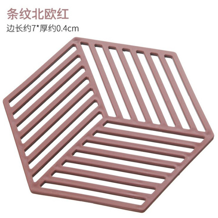 Silicone Heat Insulation Mat High Temperature Heat Dissipation Mat Table Mat Household Tea Coaster Casserole Mat Item Picture