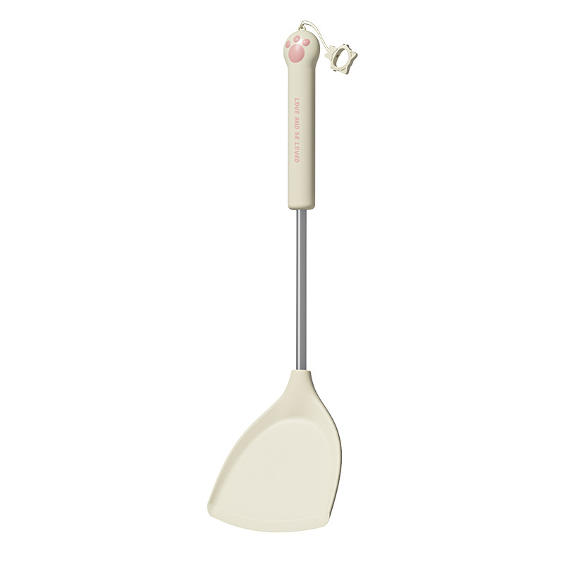 *Fish Store* Cat Claws Cute Silicone Kitchen Stir-Fry Spoon Spatula Slotted Spoon Rice Spoon Non-Stick Cookware Item Picture