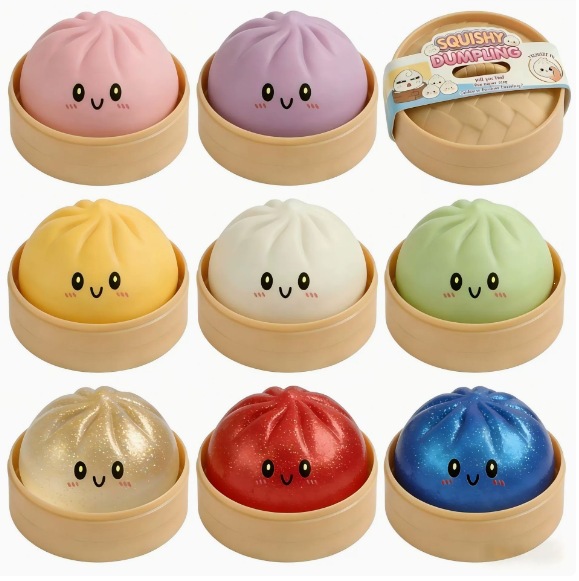 Cross-border new product: Smiling Face Big Steamed Buns, "Pinching Fun" - Stress-relieving simulation large steamed bun toy, "Pinching Fun" - Slow rebound