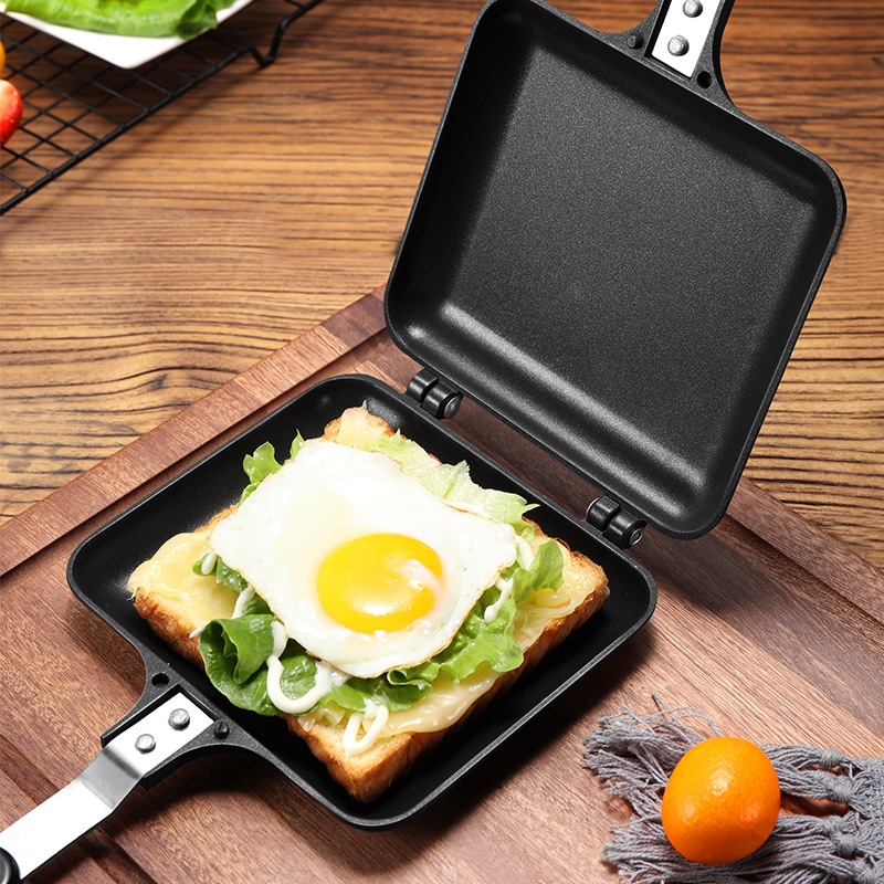 Gas-Fired Sandwich Bread Mold Double-Sided Frying Pan Toast Mold Baking Tray Non-Stick Energy-Saving Durable Double-Sided Baking Tray Specification drawing