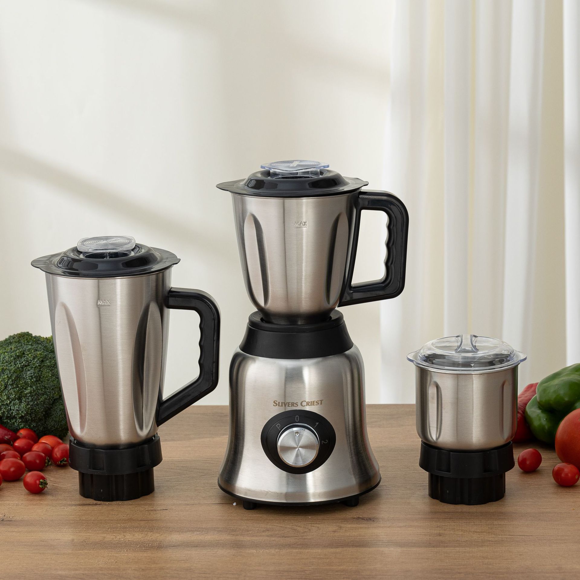 Factory Wholesale Of 3-In-1 Stainless Steel Blenders, Multi-Functional Juicers And Food Processors For Foreign Trade. One Machine With Multiple Uses Application Scenario