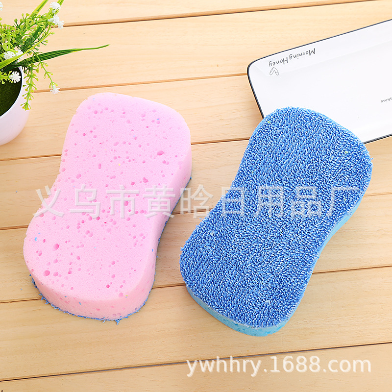 【 Chi Jia 】 Enlarged and thickened car washing foaming sponge cleaning block, dry and wet dual-purpose waxing sponge, ultra-fine fiber details Picture