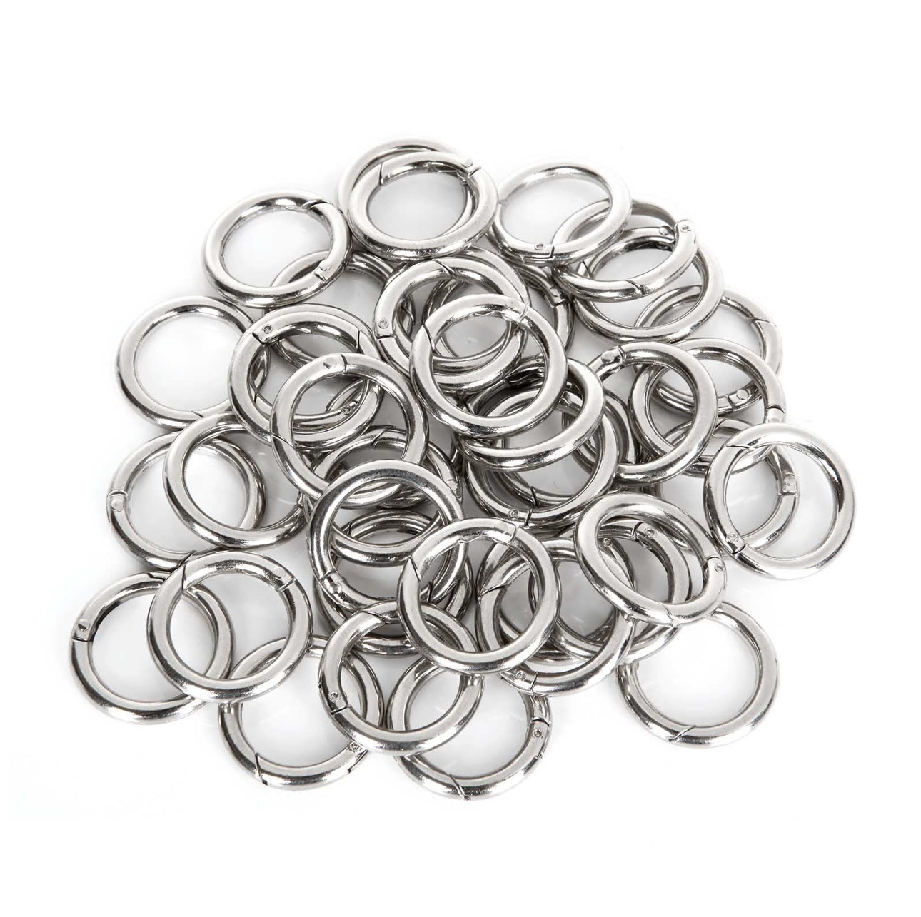 Metal Accessories Spring Fastener Zinc Alloy Key Chain Ring Fastener Open Ring Connection Ring Metal Fastener Spring Ring Item Picture