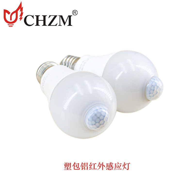 LED bulbo infrarrojo humano sensor luz control de voz control de luz radar sensor de tornillo A burbuja pasillo iluminación del pasillo Application Scenario