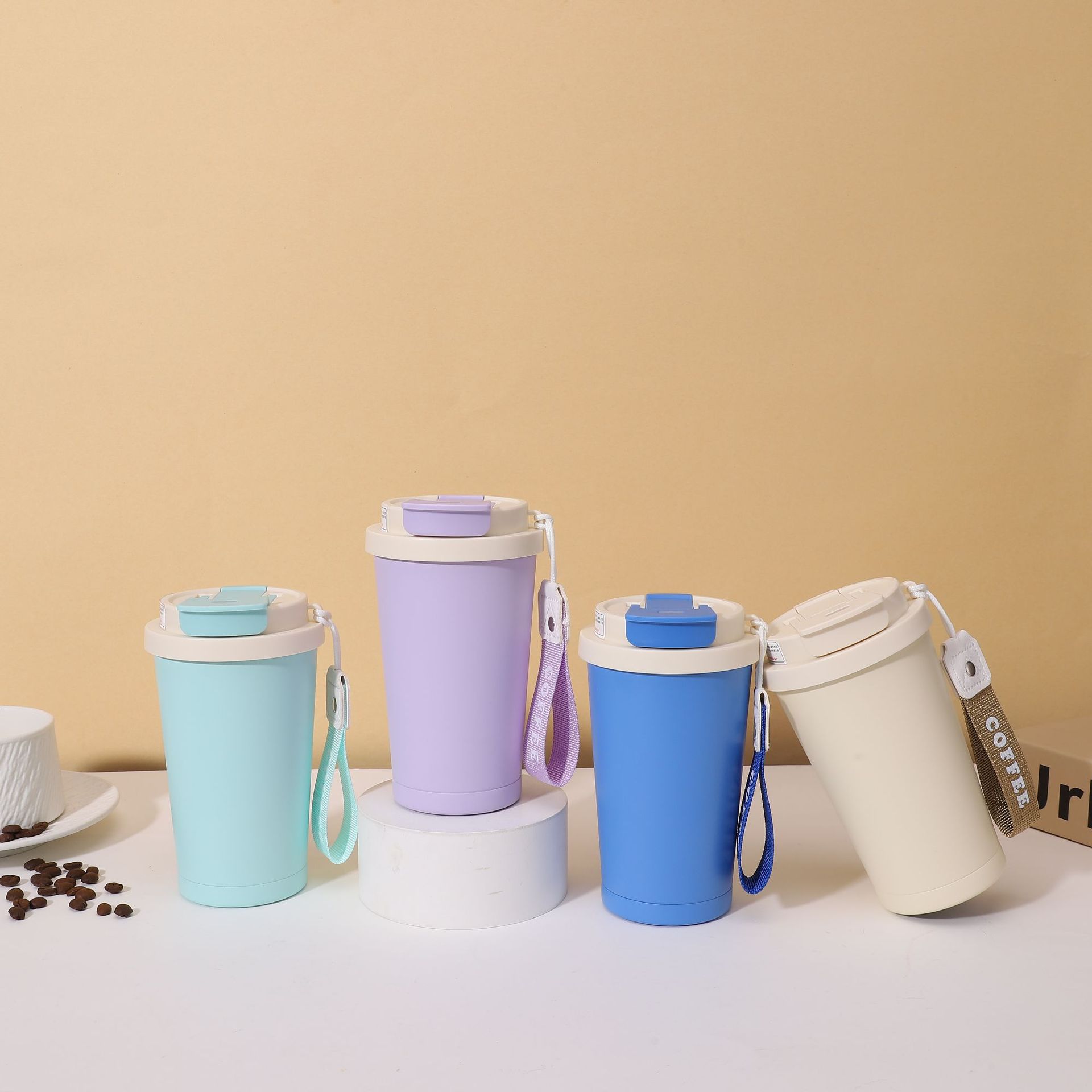 304不锈钢真空保温杯户外便携口袋杯高颜值迷你不锈钢杯子豌豆杯