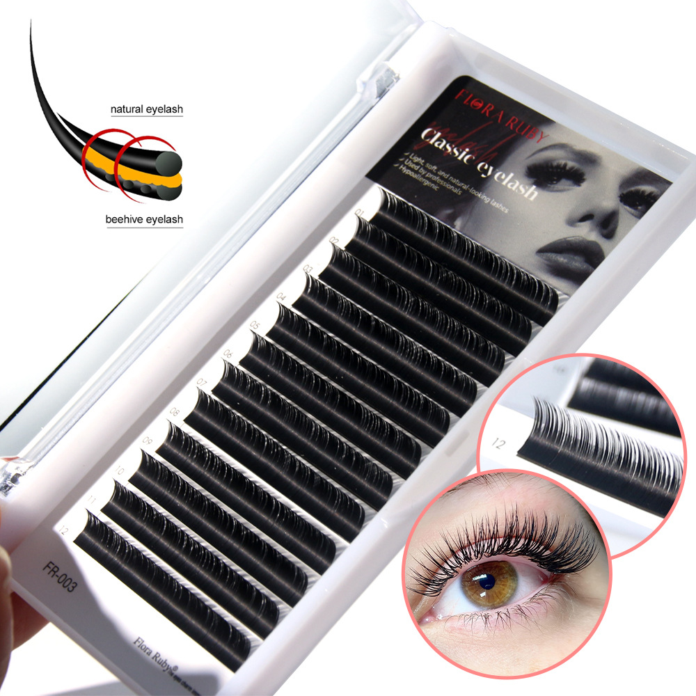 Cross Border False Eyelashes Female Natural Single Cluster Whole Pair Of Grafted Eyelashes Lazy Sun Flower Slender Long Eyelashes Wholesale details Picture
