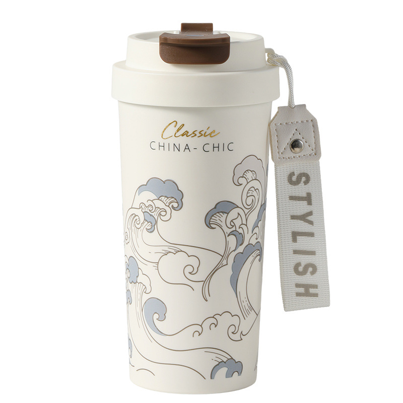 保温杯/水杯/杯子/温度保温杯/欧美保温杯白底实物图