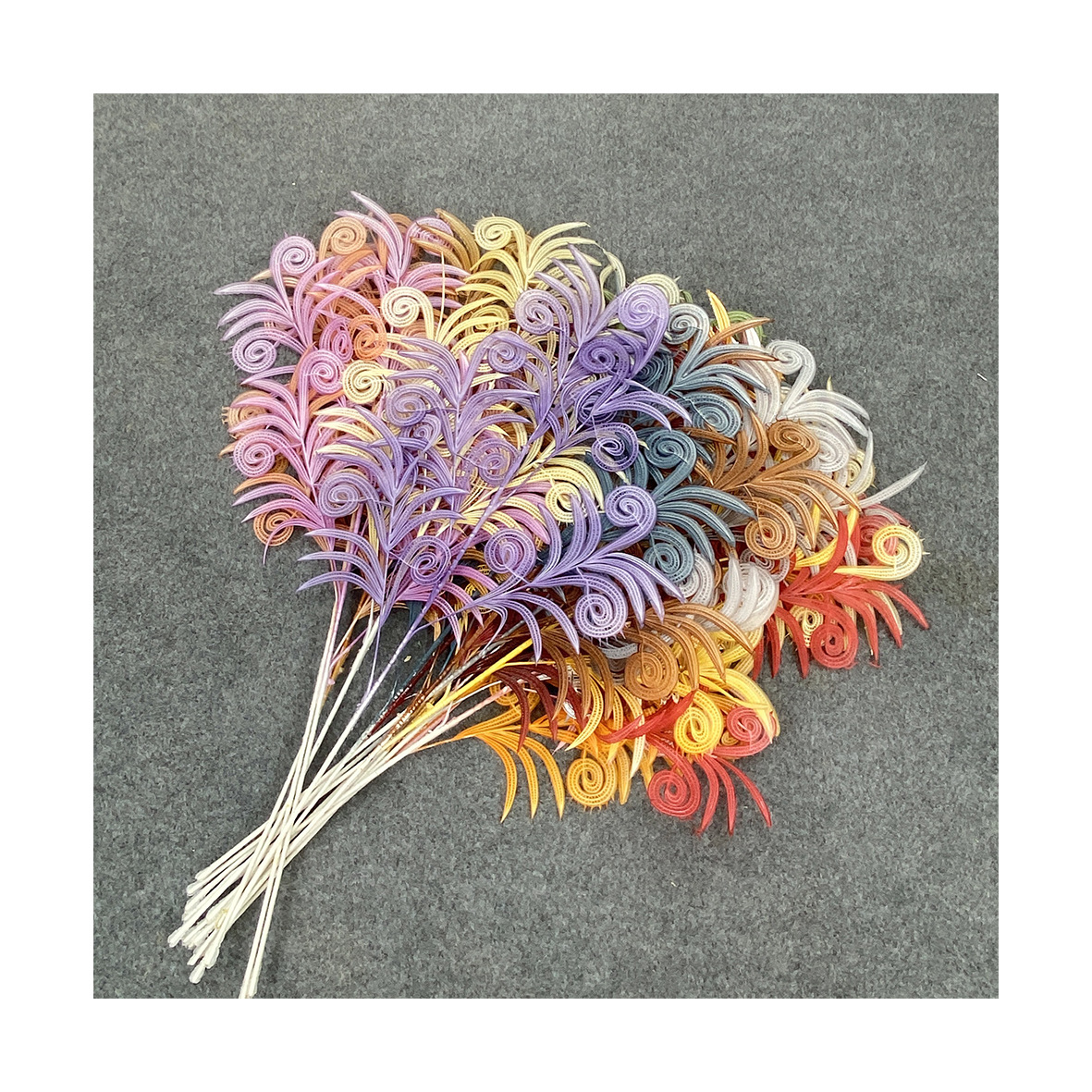 Other Simulation Crafts Rime Small Vanilla Simulation Peacock Tail Wedding Ceiling Decoration Sen-Style Wedding Hall Fake Flower Scenery Item Picture
