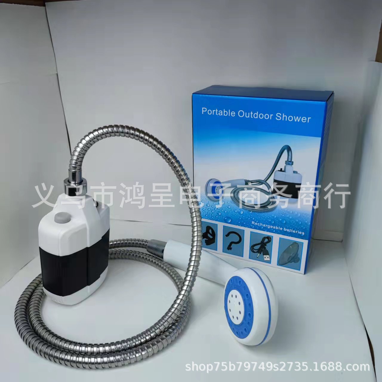 宠物清洁电动沐浴花洒喷头 带电机出口岛国跨境电商产品 野外生活