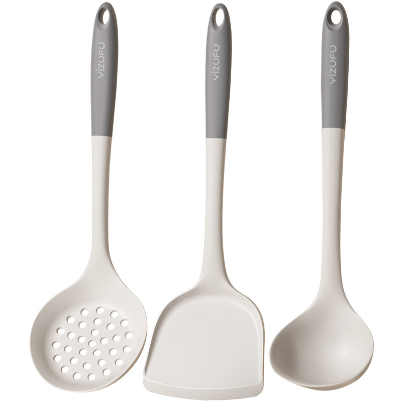 Silicone Spatula Spatula Non-Stick Special High Temperature Household Stir-Frying Spoon Spoon Slotted Spoon Food Grade Kitchenware Set Item Picture