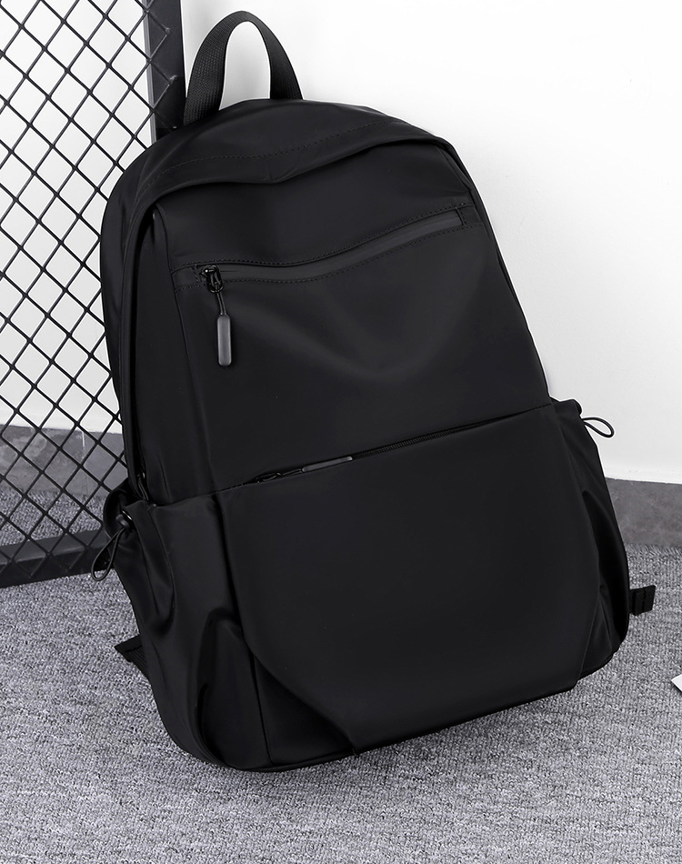 跨境外贸2025新款男士通勤双肩包大容量简约背包学生书包电脑包详情13