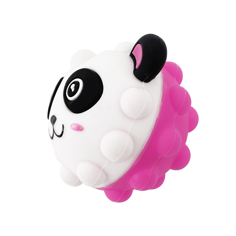 Silicone stress-relieving pinch balls, finger training balls, Panda children's silicone Press fun stress-relieving children's toys Item Picture