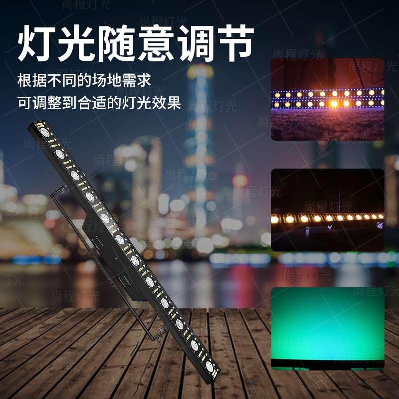 The manufacturer's best-selling stage lighting LED12 three-in-one matrix lights, bar and nightclub stroller running lights, large-scale wedding event performance background color-changing wall-washing lights full figure