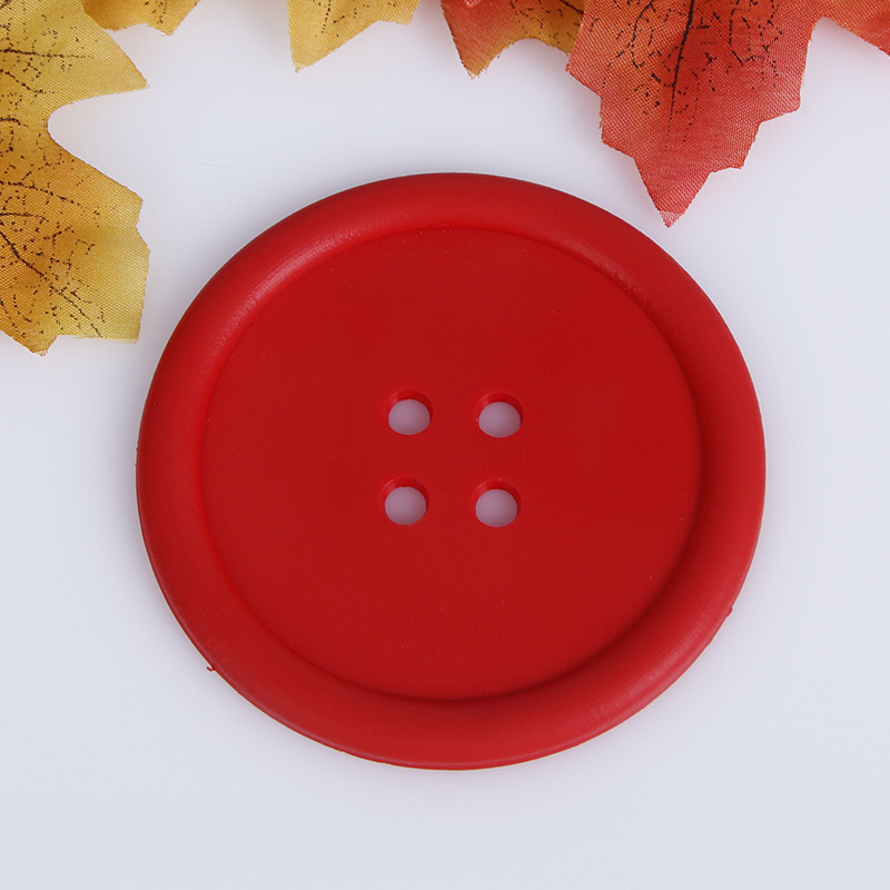 Creative home PVC soft rubber button coasters details Picture