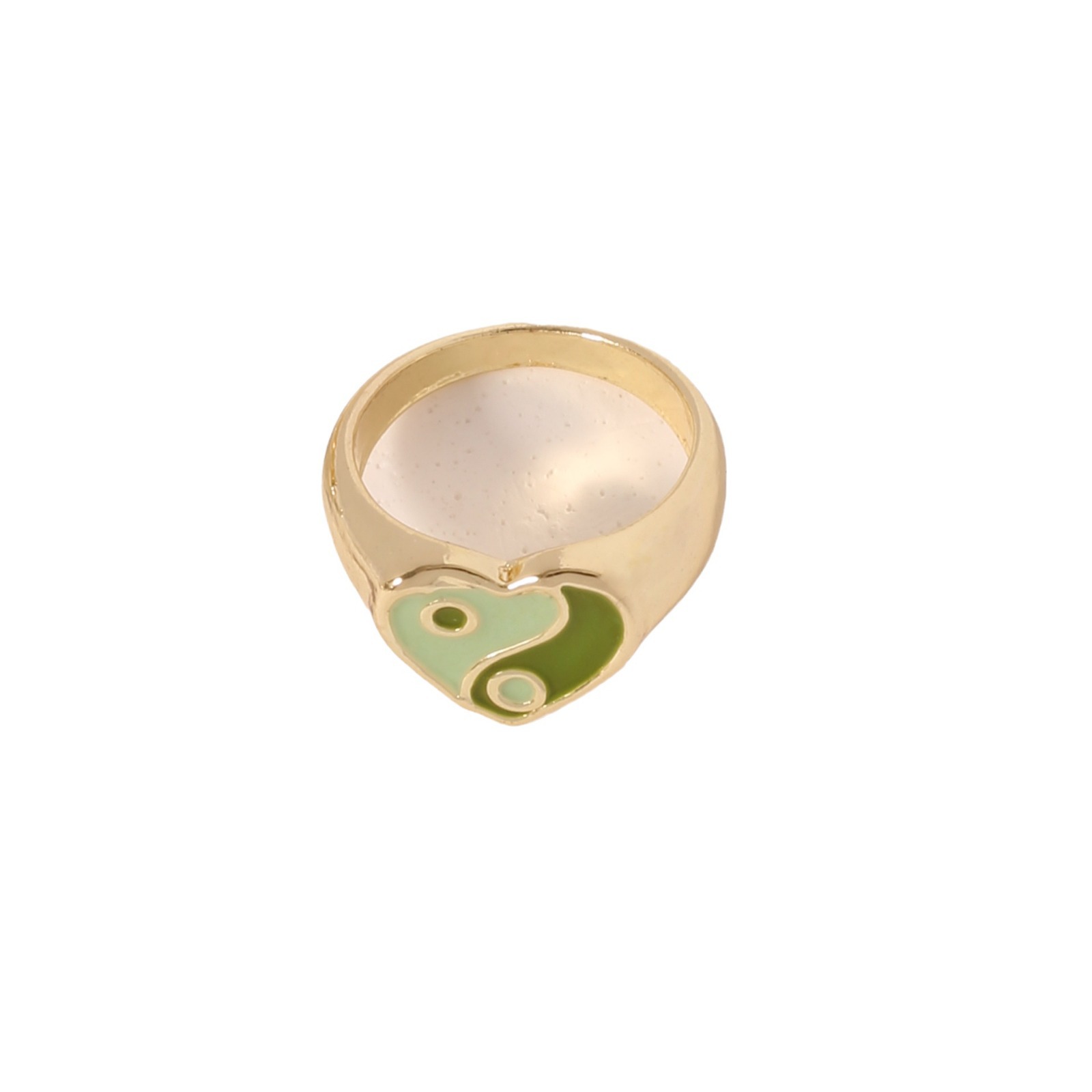 Wholesale of fashionable, retro acrylic resin rings, French niche design transparent rings for women's index fingers Item Picture