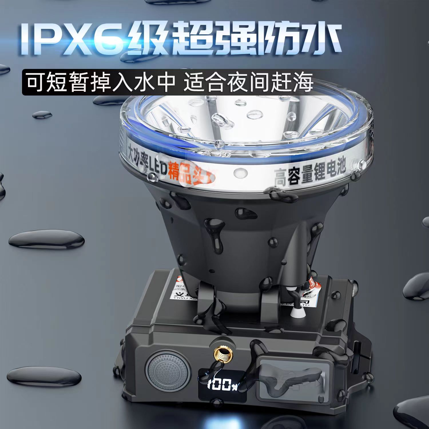头灯强光户外防水感应LED长续航超亮激光钓鱼灯头戴式充电矿灯 Application Scenario