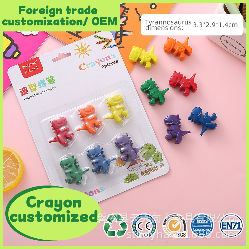 Model crayon of tyrannosaurus OEM and customization by whole